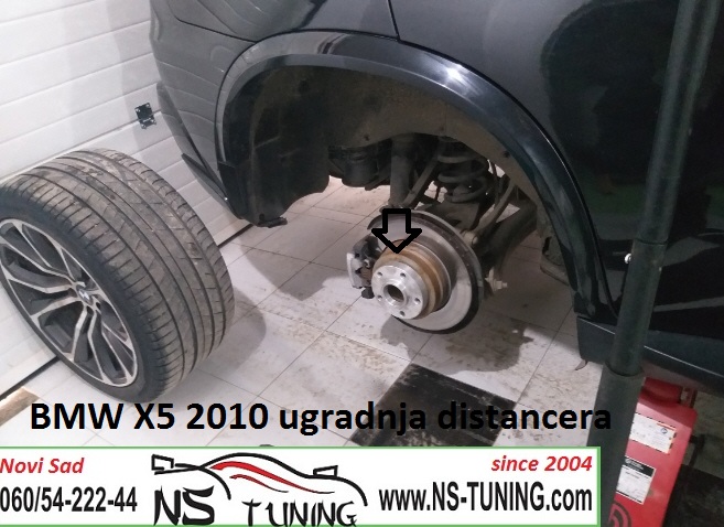 bmw x5 e70 2008 2009 2010 2011 2012 godiste ugradnja distancera 5x120 74.1 20mm 25mm novi sad felne